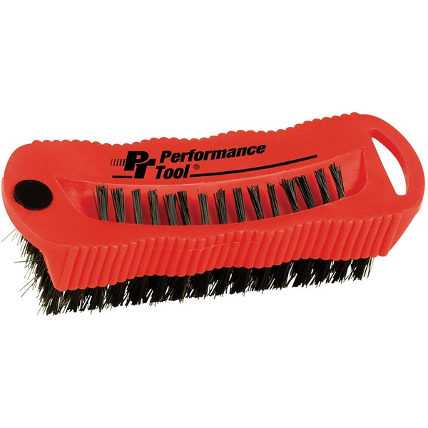 Performance Tool W9163 Utility and Fingernail Brush with Magnet / Scrub Brush