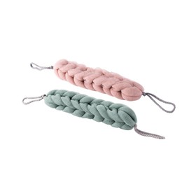 FRCOLOR 2 Pcs Mesh Back Scrubber Microphone Protector Knotted Hair Ties Back Shower Brush Body Scrubber Belt Bath Pouf Sponge Long Stripe Shower Towel Bath Towel Take a Bath