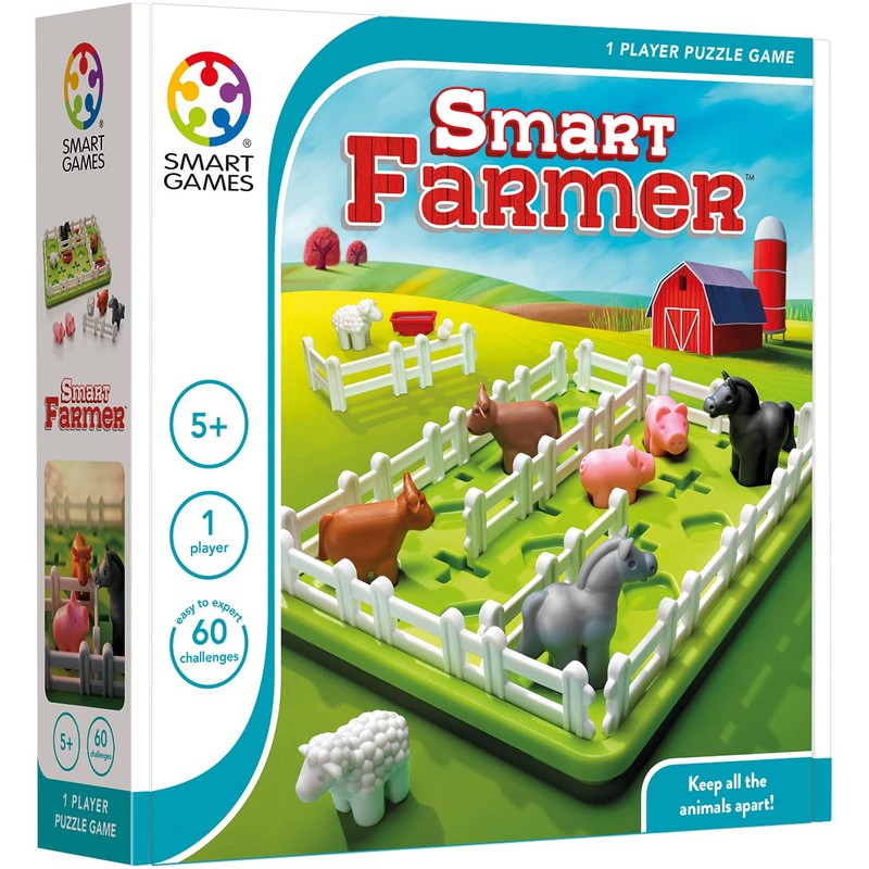 smart games - Smart Farmer, Puzzle Game with 60 Challenges,