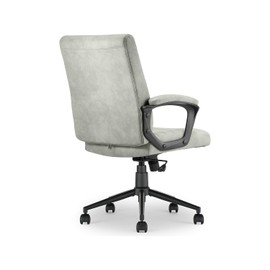 Click365 Transform 3.0 Ergonomic Mid Back Desk Chair Vegan Leather Grey
