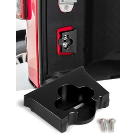 Savadicar TL01 Tailgate Limiter, Aluminum Alloy Rear Trunk Door Latch, Tail Gate Stopper for 2007-2018 Jeep Wrangler JK JKU 2-Door & 4 Door, Tailgate Replacement Accessories, Black, 1 PCs
