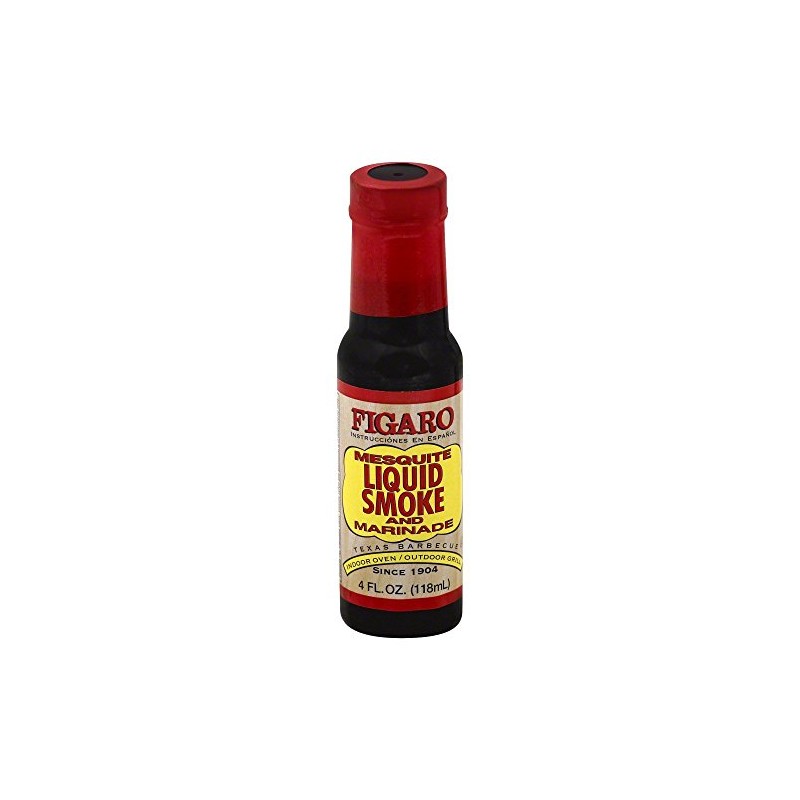 Figaro Mesquite Liquid Smoke and Marinade, 4 Ounce