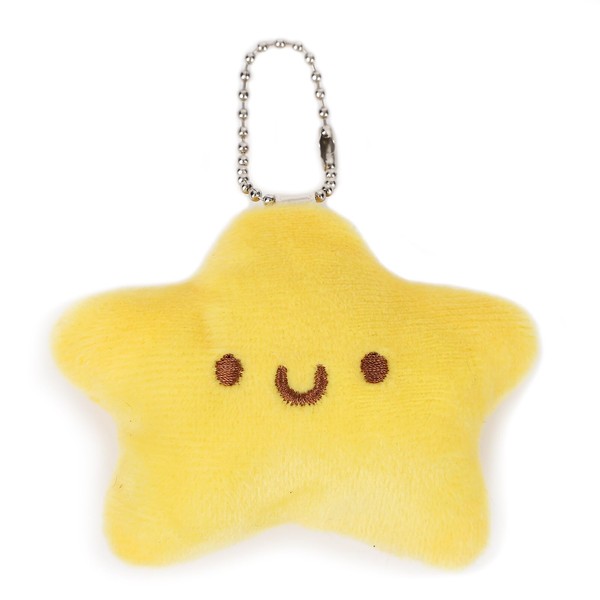 Rohyu 1Pack Cute Plush Keychain, Kawaii Capybara Star Siamese Cat