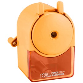 Nakabayashi Manual Pencil Sharpener Yellow DPS-H101KY, orange