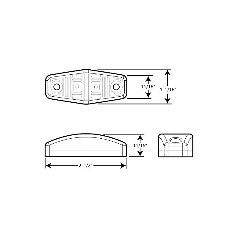 Optronics MCL13AS LED Marker/Clearance Light, Amber