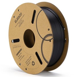 ELEGOO PLA Filament 1.75mm Brown 1KG, 3D Printer Filament Dimensional Accuracy +/- 0.02mm, 1kg Cardboard Spool(2.2lbs) 3D Printing Filament Fits Most FDM 3D Printers:_1kg Black