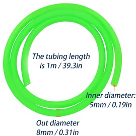 ZAMDOE Fuel Hose Inline Filter Kit for GY6 50cc 70cc 150cc 139QMB 157QMJ Scooter, for Honda XR50 CRF50 CB750 Motorcycle for SSR 110 125 Pits Bikes for Tao Tao ATV Dirt (100cm Green)