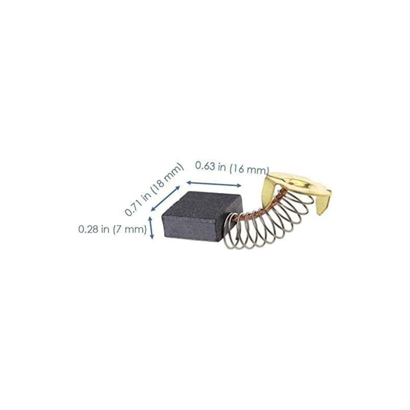 QINALO CB204 Carbon Brushes, Replacement for Makita CB-204, CB-203, CB202,