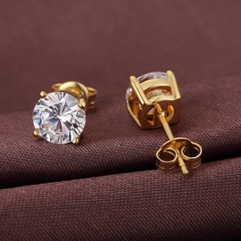 Diamond Studs Cubic Earrings Gold Cubic Zirconia Earrings Sterling Silver Cubic Zirconia Stud Earrings Gold Diamond Stud Earrings Sterling Silver Diamond Earrings CZ Earrings Studs Gold CZ Studs