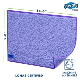 Pure-Sky Magic Deep Clean Cleaning Cloth – JUST ADD Water No Detergents Needed - Multipurpose Ultra Microfiber Cloth - Stick-Attachable for Mop, or as Handheld Microfiber Towels to Clean Any Surfaces