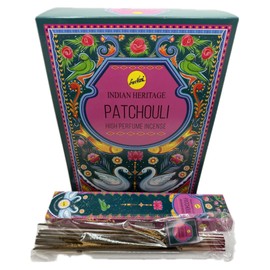 SreeVani Incense Sticks | Indian Heritage |High Perfume| Gift Pack of 12(15g ea.) - Patchouli, Brown, 8906037225459