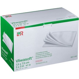 VLIWASOFT Non-Woven Dressings 7.5 x 7.5 cm Sterile 4L Pack of 150