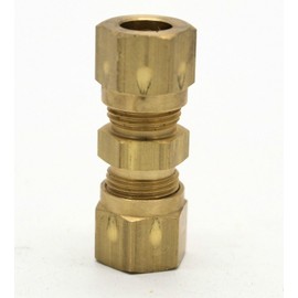 British Made 8mm to 8mm Brass Compression Fitting