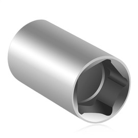 EVRBUL Stainless Steel 13/16" Penta Socket with 3/8" Drive Impact Utility Socket for 13/16" Pentagon Nuts and Bolts on Utility Service Applications