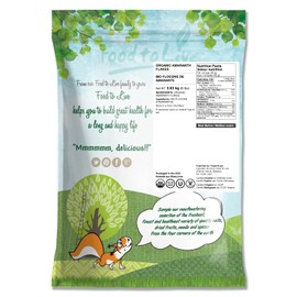 Organic Amaranth Flakes, 8 Pounds - Non-GMO Pressed Amaranth Seeds, Vegan, Kosher, Bulk, High in Dietary Fiber, Protein, and Selenium. Great for Cooking, Baking, Oatmeal, Breakfast Cereals, Yogurts.