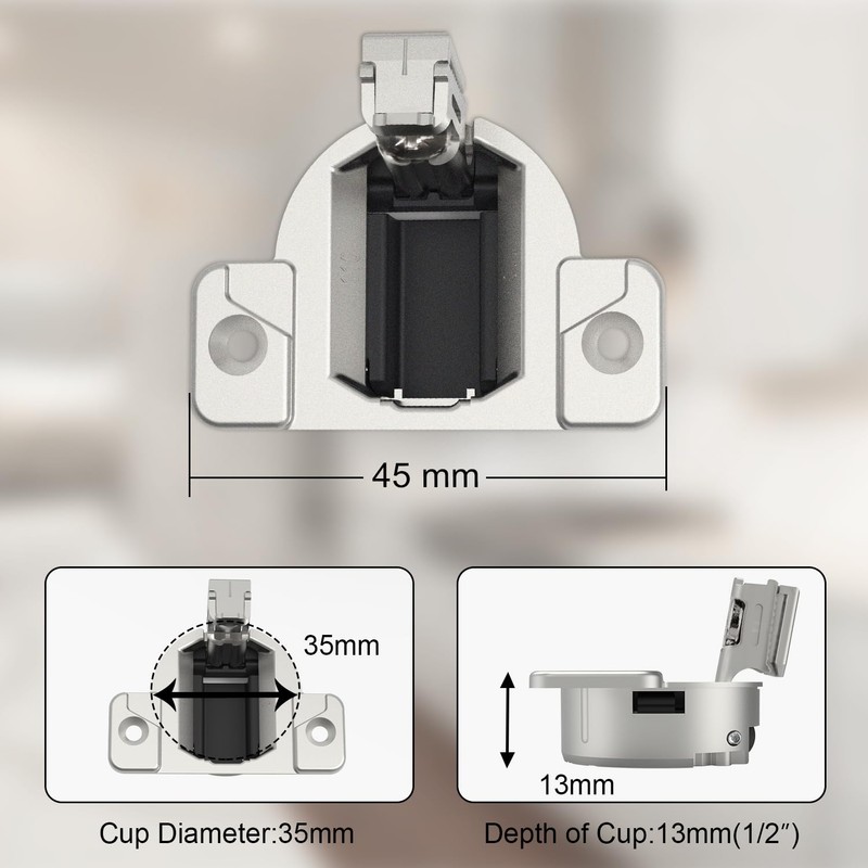 Replacement for Blum 33.3600,Compact 33 Screw on 110 Degree Opening