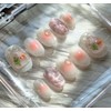 Fish Tank Peach Bung[Handmade Nail Tip] - Round / 어항