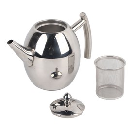 Teapot Container Coffee Pot Kettle With Filter Large Capacity Stainless Steel(1.5L)