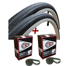 27x1-1/4 Bike Tire, Tube and Rim Strip