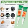 WOUSEDO 24 X 3g Super Glue Clear, Strong Adhesive,Super Glue