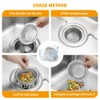 haodex Kitchen Sink Strainer Stainless Steel with Handle (2, Outer