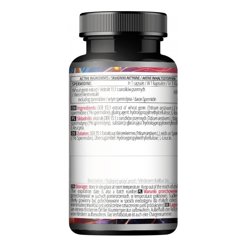 idine 600 mg from Wheat Germ Extract - 60 Capsules