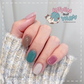 Very Good Nails Kitten&Yan Velvet Gel Gel Nail Single Item / 베리굿네일 키튼앤얀 벨벳젤 젤네일 단품