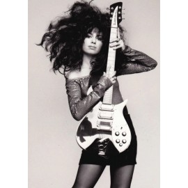 ‘SUSANNA HOFFS’ Beautiful Lead Vocalist “The Bangles” 5X7 B&W Glossy “STUNNING!”