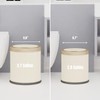 URALFA 2Pack Bathroom Trash Can with Lid, Small Garbage Can