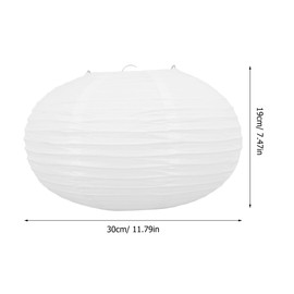 OSALADI 3pcs Paper Lamp Shades White Festival Hanging Lanterns Chinese Chandelier Lamp Shades Chandelier Shades Paper Light Shade for Ceiling Pendant Lamp
