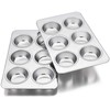 Homikit 2 Pack Muffin Tray, 6-Hole Muffin Tin Moulds Cupcake