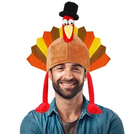 Asikkon Thanksgiving Turkey Hats Turkey Cap for Thanksgiving Night Event Dress-up Cosplay Costume Accessories