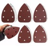 LUCTHY 40Pcs Mouse Sander Pads 5 Hole Sanding Pads, Triangular