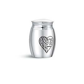 FGT Small Mini Urns for Ashes Family Dad Mum Grandma Grandpa Dog Cat Pets Cremation Memorial Keepsake A Piece of My Heart Is In Heaven