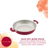 Rachael Ray 8-Piece Create Delicious Stackable Nonstick Cookware Set, Red