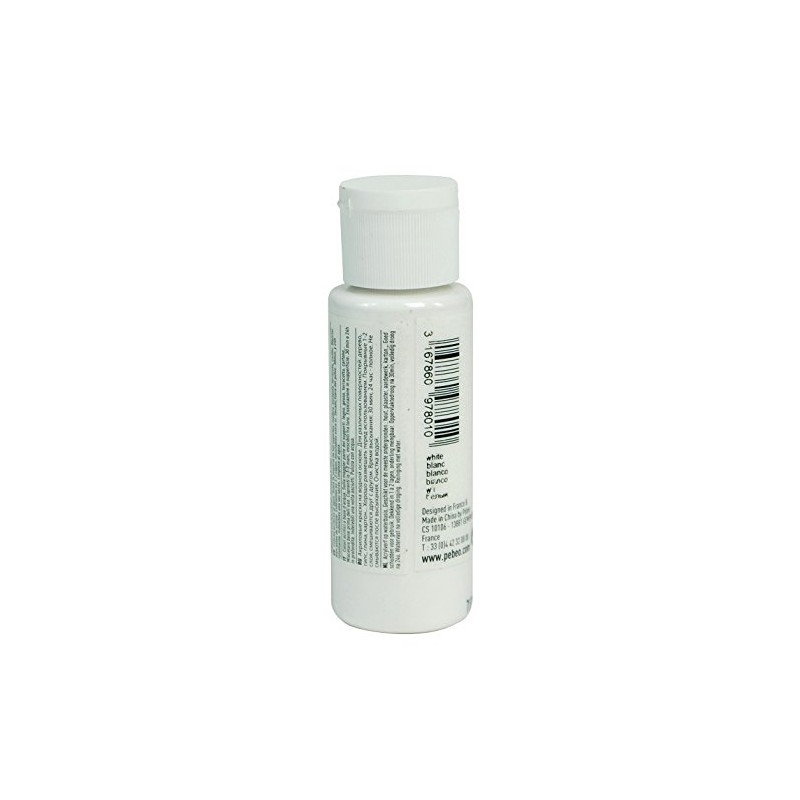 PEBEO 97801 ACRYLIC 59ML MATT WHITE, 3.3 x 3.3 x