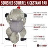 MotoBuddy Motorcycle Kickstand Pad. Universal Fit. Large. (Squirrel)