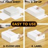 SpaceAid 5 Pack Bed Sheet Organizers and Storage, Foldable Sheet
