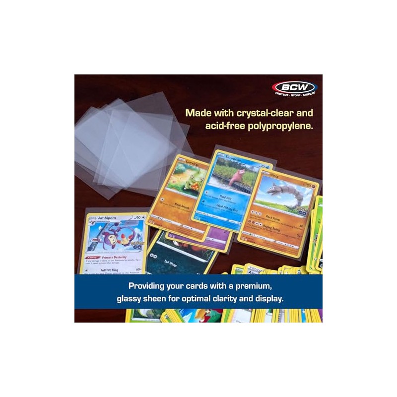 BCW Card Sleeves, 2 5/8 x 3 5/8"
