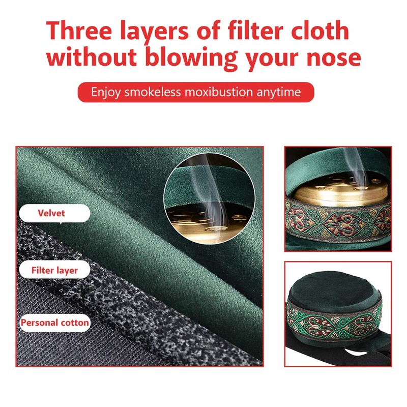 Zetiling Smokeless Moxibustion Box, Portable Moxa Box Three Layer Filter