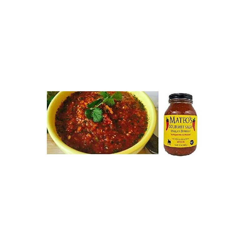 Mateo's Gourmet Salsa Medium Spice 2 Jars 32oz/907g