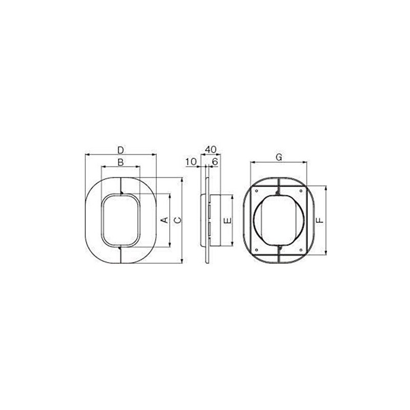 The Hare Ltd Plumbing Makeup Cover Slim Cap Wall Through