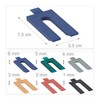 Relaxdays Plastic Spacers, Set of 144, Glazing Blocks in 6