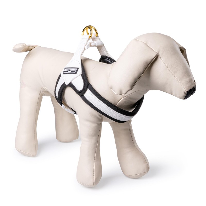 Fluffy Tailers White Step In Harness For Small Dogs -