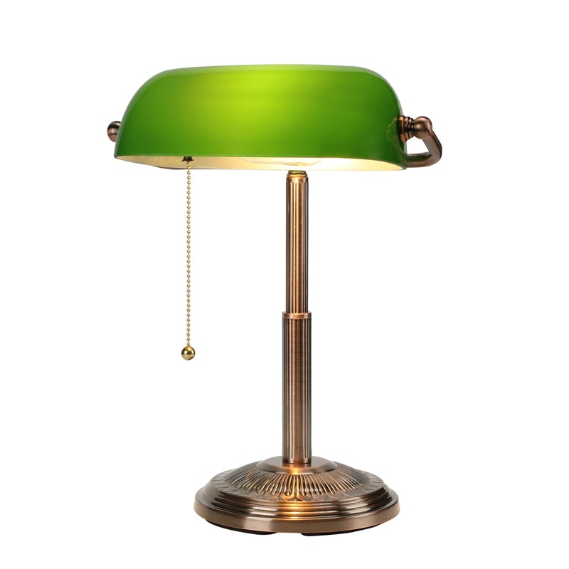 LINNMON Bankers Desk Lamp, Green Retro Lamp, Vintage Lamp with