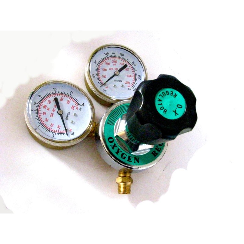 Devardi Glass Propane & Oxygen Torch Regulators, Lampworking 3" Gauges