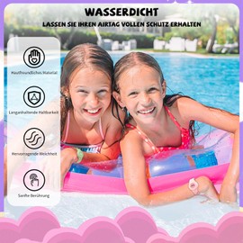 [2 Stück] Kompatibel mit AirTag Kinderarmband, MOWYEOK Cute Kids Air Tag verstellbares Armband, Versteckter wasserdichter Air Tag Halter für Kinder, Geeignet für die AirTag Armband Schutzhülle