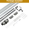 Concealed Sliding Barn Door Hardware Kit,48" Heavy Duty Sliding Door