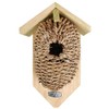 Esschert Design Nesting Box with Seagrass Cave, Approx. 15 cm