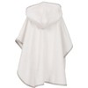 Smithy High-Quality Terry Towelling Poncho 100% Cotton White Cloud Rainbow